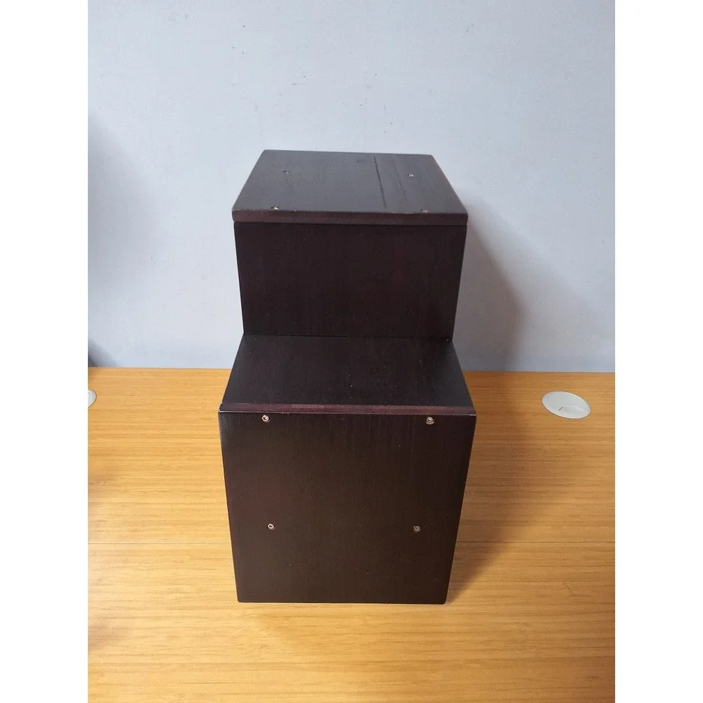Dark Espresso Wood Wine Rack 8 Countertop Bottle Holder